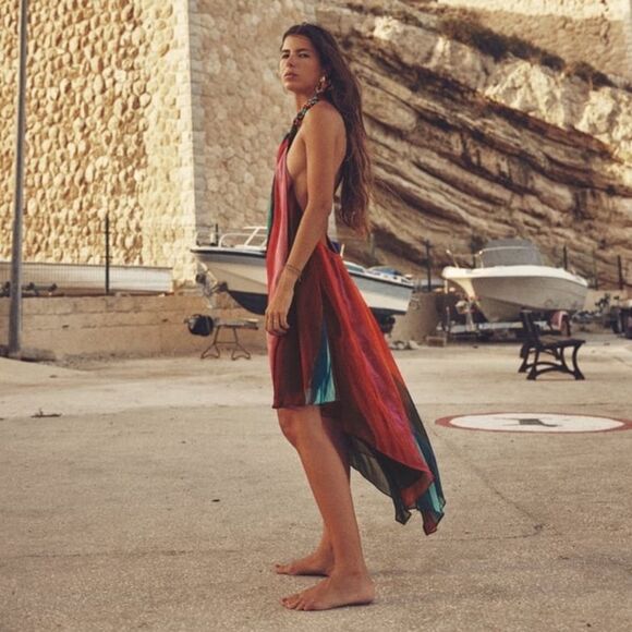 ZARA BEADED HALTER DRESS NWOT XL - Picture 8 of 16